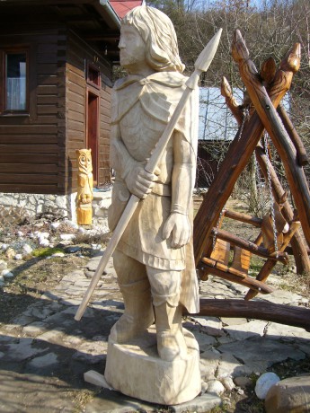 Umelecké Sochy Svätý Hubert s oštepom  