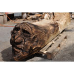 Čarodejnícka lavička - socha z dreva