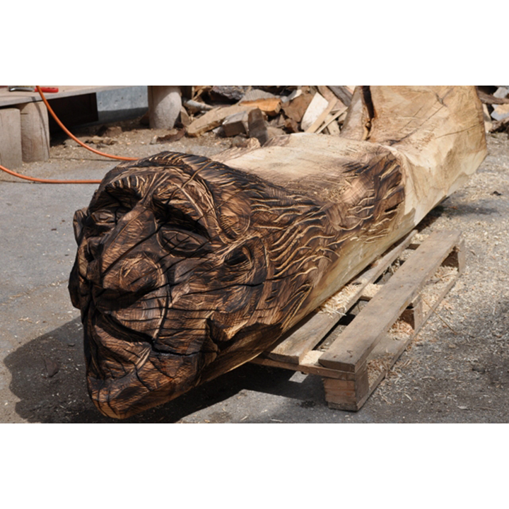Čarodejnícka lavička - socha z dreva