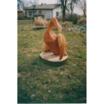 Drevená labuť - socha z dreva
