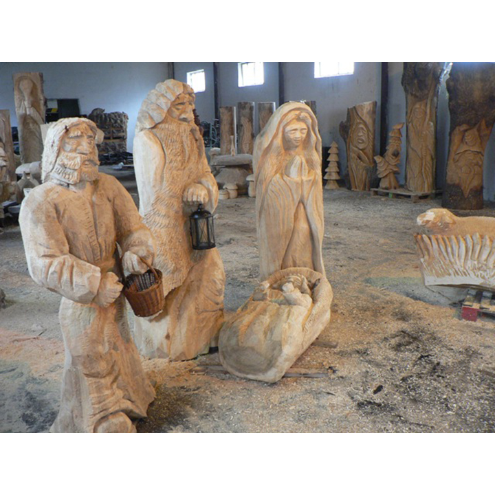 Svätá rodinka II - socha z dreva