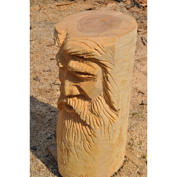 Drevená tvár - socha z dreva