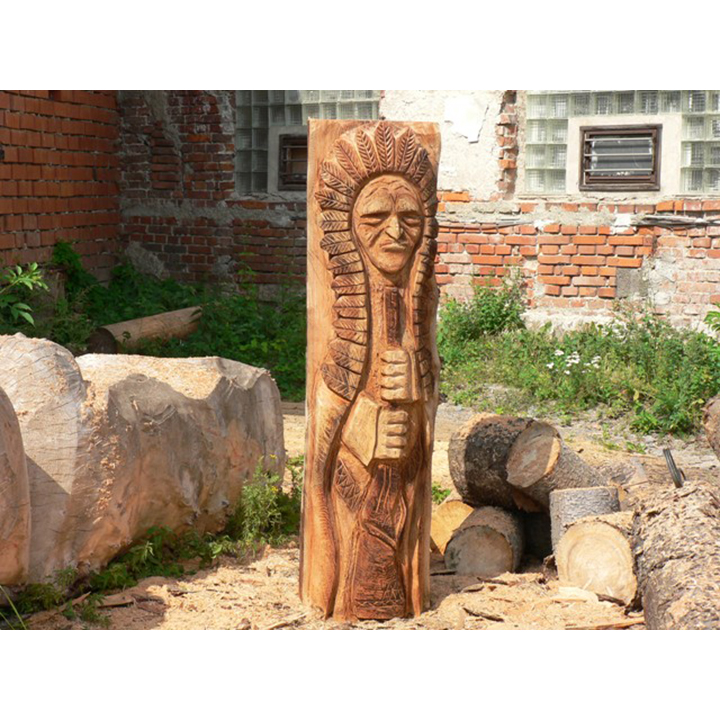 Drevený Indián - socha z dreva