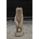 Drevený medveď II - socha z dreva
