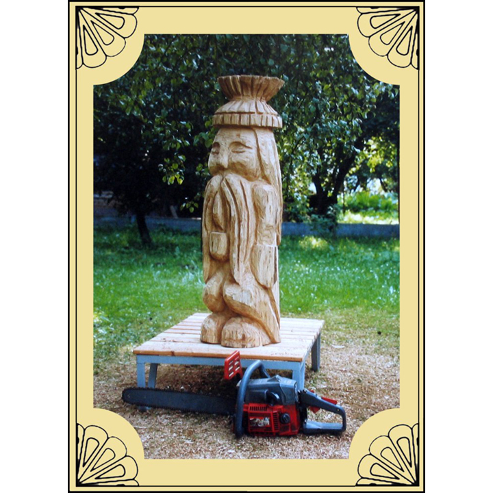 Drevený vodník - socha z dreva