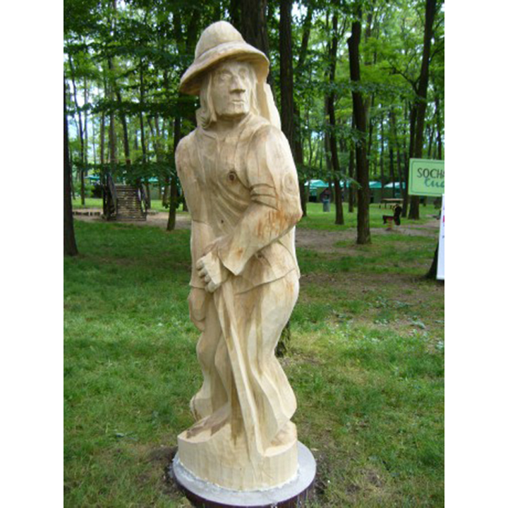 Umelecké Sochy Drotár  - záhradná drevená socha  