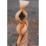 Kamenný kvet - socha z dreva