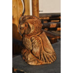 Malá drevená sovička - socha z dreva