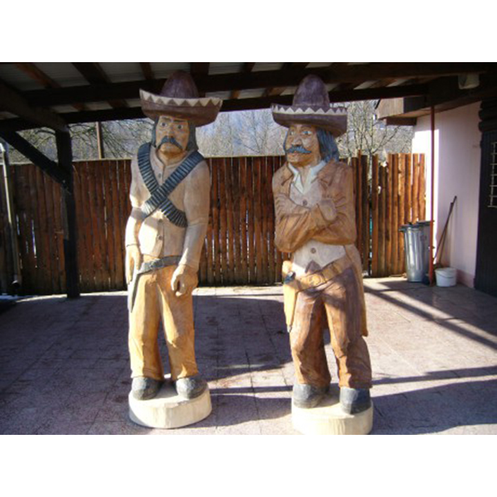 Mexičan kovboj - socha z dreva