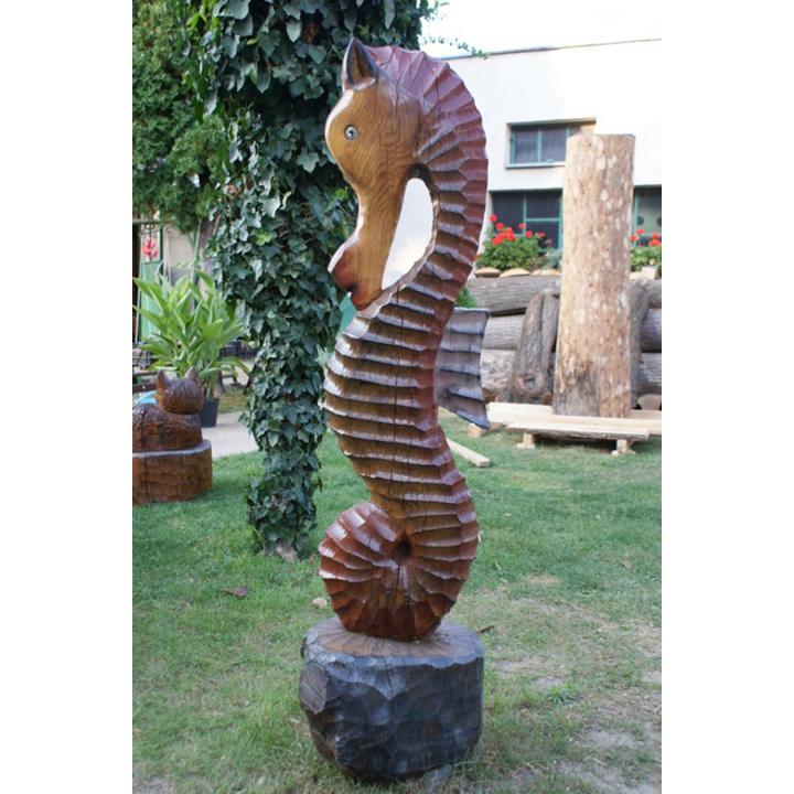 Umelecké Sochy Drevený morský koník  