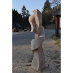 osudové stretnutie - socha z dreva