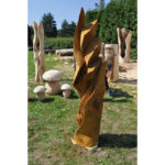 Pokora - socha z dreva