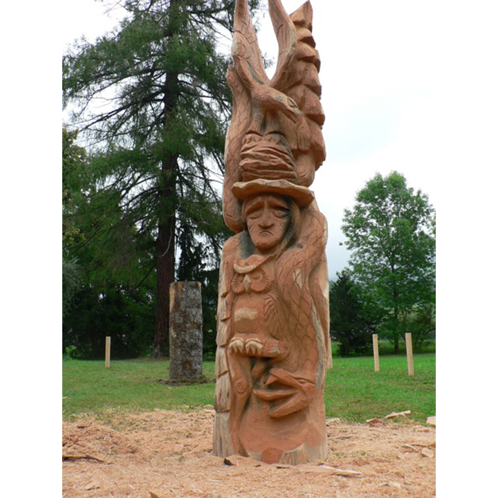 Rozprávkový les - socha z dreva