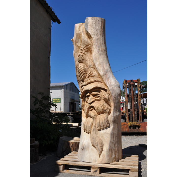Škriatok stromofúz II - socha z dreva