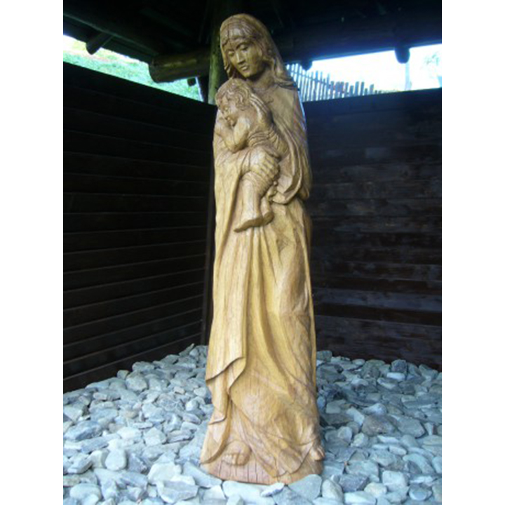 Socha Madonny - socha z dreva