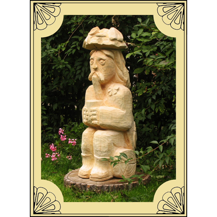 Stojaci vodník - socha z dreva