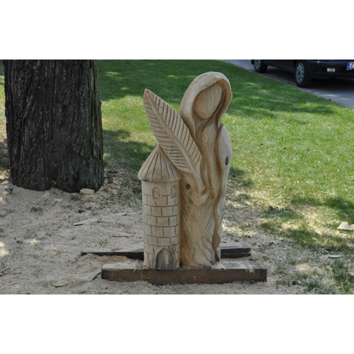 Svätá Barbora - socha z dreva