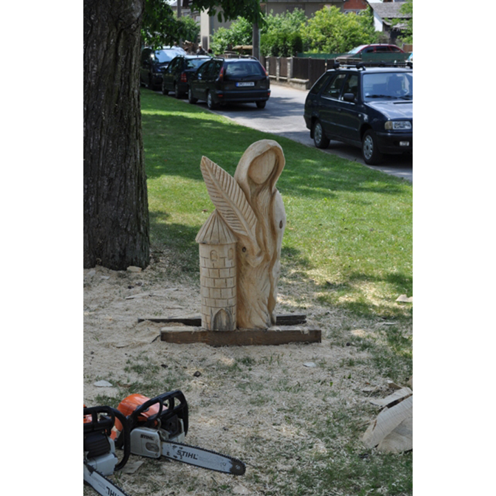 Svätá Barbora - socha z dreva