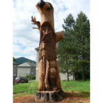 Veľká socha pradeda II - socha z dreva