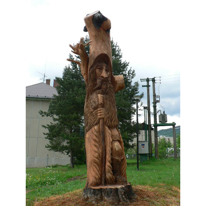 Veľká socha pradeda II - socha z dreva