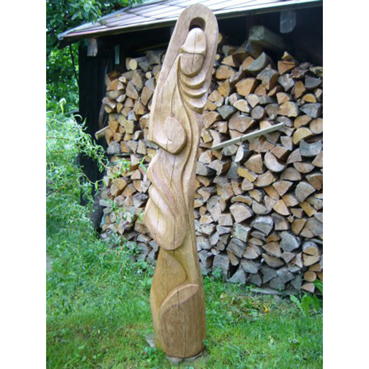 Veľkonočná hlava - socha z dreva