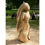 Vládkyňa morskej ríše - socha z dreva