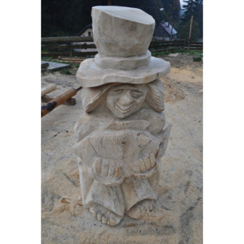 Umelecké Sochy Vodníkov syn - drevená socha  