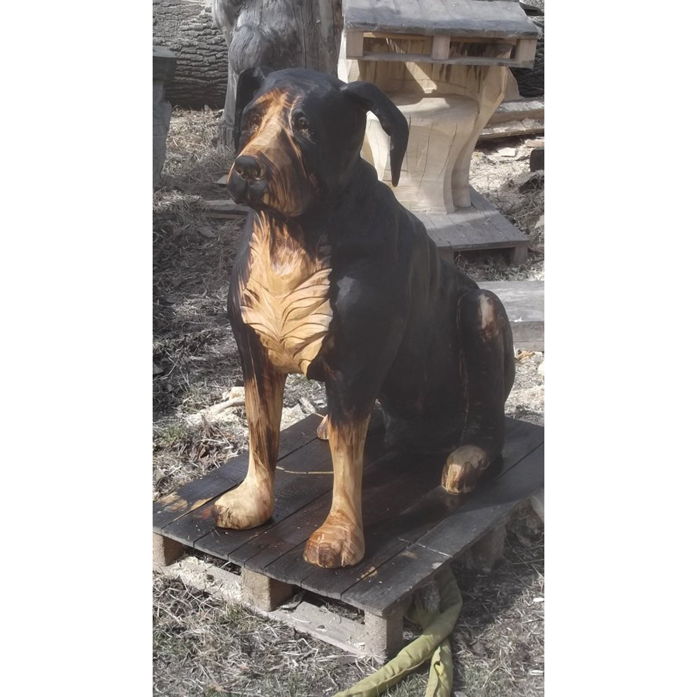 Salašnícky pes - Socha z dreva