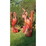 Drevené volavky II - socha z dreva
