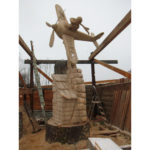 Letec - socha z dreva