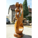 Socha milencov - drevená skulptúra - socha z dreva